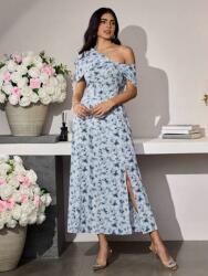 Shein Mintás Ruha MIDI Kivágással (L)