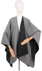 Szaleo Elegáns Eris női poncsó kétszínű, meleg őszi grafit