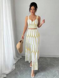 Shein Fehér Szett Sárga Mintás (s)