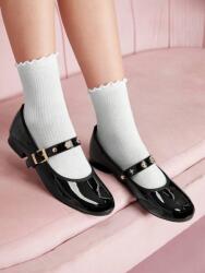  Fekete Lakkozott Balerina Csat (41) (600959)