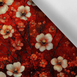 Takoy Vízálló poliészter TD/NS piros fantasy virágok