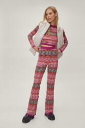 Nasty Gal Színes Magas Derekú Nadrág (M) (469674)