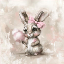 Takoy Panel vízálló poliészterből 49x49 "Candy nyuszi