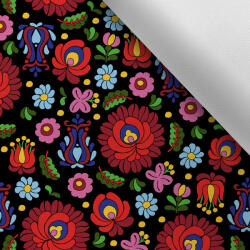 Takoy Vízálló poliészter TD/NS magyar hímzés utánzat fekete alapon