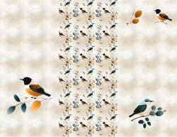 Takoy Panel babazsákra vízálló poliészterből 155x120 karamell színű madárka