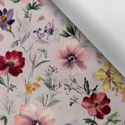 Takoy Vízálló poliészter TD/NS rózsaszínű virágok Muan