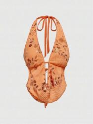 Romwe Narancssárga Flitteres Felső (xs)