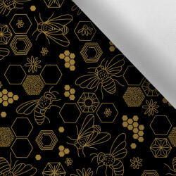 Takoy Vízálló poliészter TD/NS mintás méhek fekete alapon