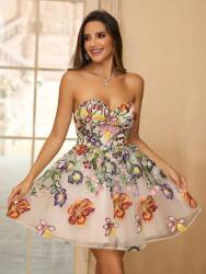 Shein Mintás Mini Ruha Vállakat Szabadon Hagyó (s)