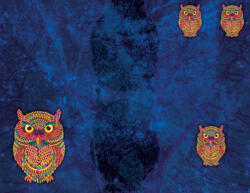 Takoy Panel babazsákra vízálló poliészter 155x120 színes bagoly