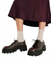 Even&Odd Női Bordó Félcipő Vastag Talppal 36 T6D (ev411e05a)