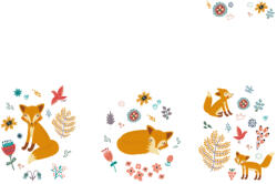 Takoy Panel babazsákra vízálló poliészter 150x105 róka barátnő