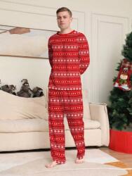 Shein Piros Karácsonyi Pizsama Szett (s)