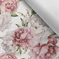 Takoy Vízálló poliészter TD/NS bazsarózsák fehér alapon