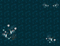 Takoy Panel babazsákra vízálló poliészter 155x120 éjszakai kolibri