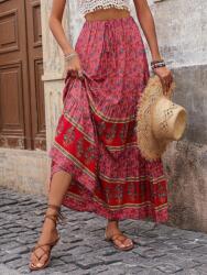 Shein Rózsaszín Mintás Szoknya (M)