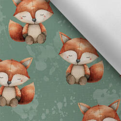 Takoy Vízálló poliészter TD/NS varrott hatású róka sötét menta színű alapon