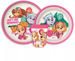  Mancs Őrjárat Superpowers csúszásmentes étkészlet, micro műanyag szett (JVL66687) - oliviashop