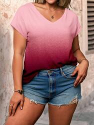 Shein Rózsaszín Ombre Póló (4XL)