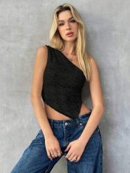 Shein Fekete Aszimmetrikus Felső (xs)