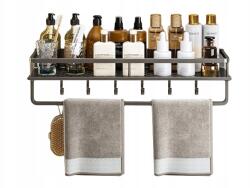  Konyhai Polc szimpla akasztós fürdőszobai Zuhany Fém Alu 30cm (EL104)