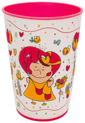  Pohár Műanyag Mintás 400ml - Neon Pink