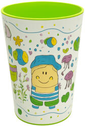  Pohár Műanyag Mintás 400ml - Neon Zöld