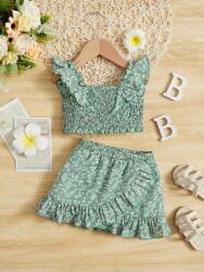 Shein Zsályaszínű Mintás Szett (2-3 Éves)