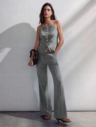 Shein Szürke Nadrág Szett Blúz (M)