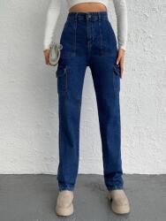 Shein Sötétkék Farmernadrág (34)