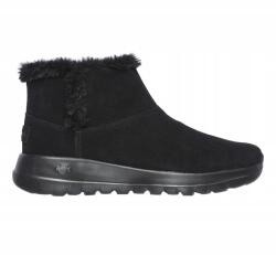 Skechers On The Go Joy Bundle Up 15501-BBK Bőr Meleg Szőrme cipő (15501-BBK)