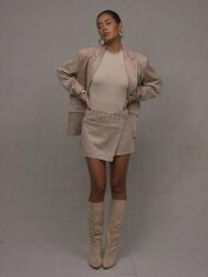  Musera Bézs Velúr Szoknya (M)