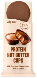 Vilgain Protein Nut Butter Cups -⁠ cupcake de ciocolată cu 29% proteine din lapte, umplut cu unt de nuci delicios, acoperit cu ciocolată bogată în cacao