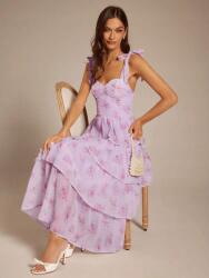 Shein Lila Virágos MIDI Ruha (s)