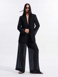 Shein Fekete Egyenes Áttetsző Nadrág (s)