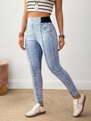 Shein Kék Csőszárú Farmernadrág (31)