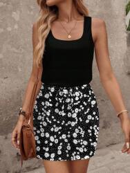 Shein Fekete Ruha Mini Mintás (XL)