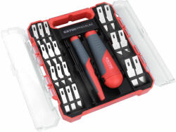 Extol Faragó kés készlet, csipesszel, műanyag dobozban (21 részes) (8855196)