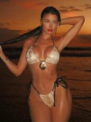 Shein Bézs Kétrészes Szett Mintás (s)