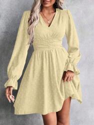 Shein Bézs V-nyakú Ruha (s)