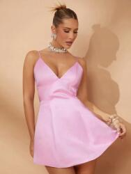 Shein Rózsaszín Vállpántos Miniruha (s)