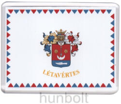  Létavértes címere hűtőmágnes (műanyag keretes)