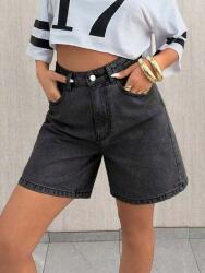 Shein Magas Derekú Farmer Rövidnadrág (M)