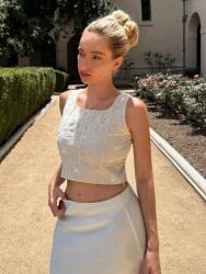 Shein Bézs Flitteres Felső (s)