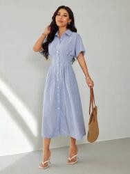 Shein Kétszínű Ruha Csíkos Póló (L)