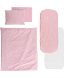 Lorelli ágynemű garnitúra mózeskosárba - Little Bear Pink