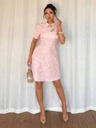 Shein Rózsaszín Jacquard Ruha (M)