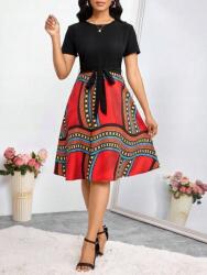 Shein Színes Ruha Övvel (XL)