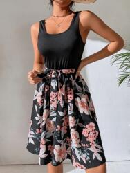 Shein Fekete Ruha Csíkos Mintával (xs) (586506)