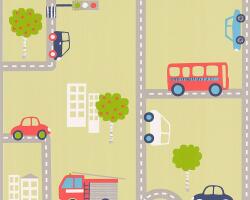 Rasch Háttérkép Autók Autók járművek 93632-2 úttest